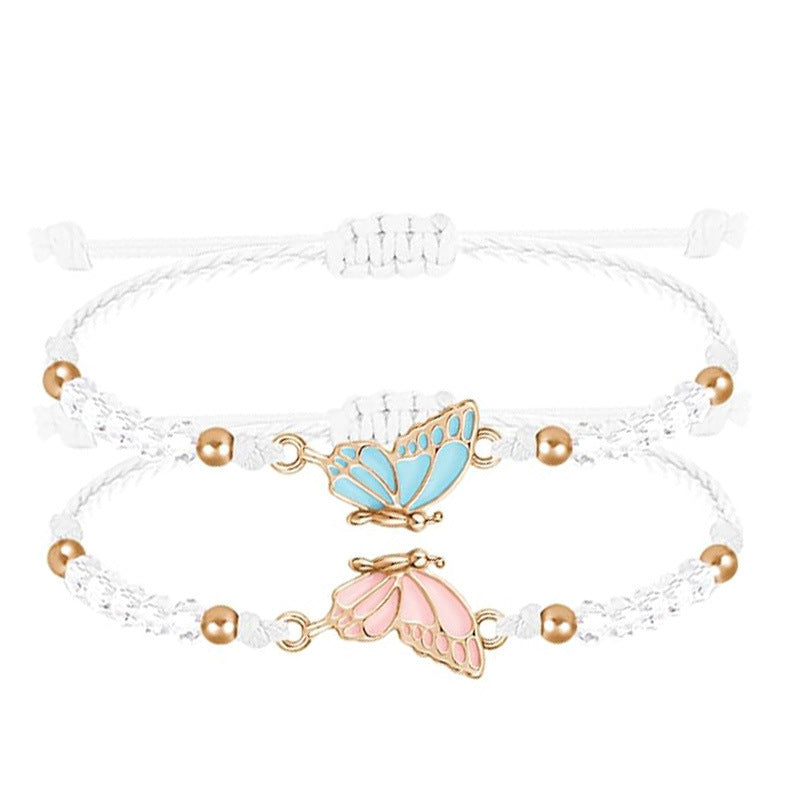 Butterfly Charm Halskette und Armband Set Karnz