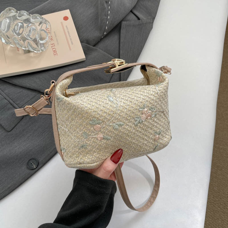 Bestickte Blumen Mini-Handtasche Karnz