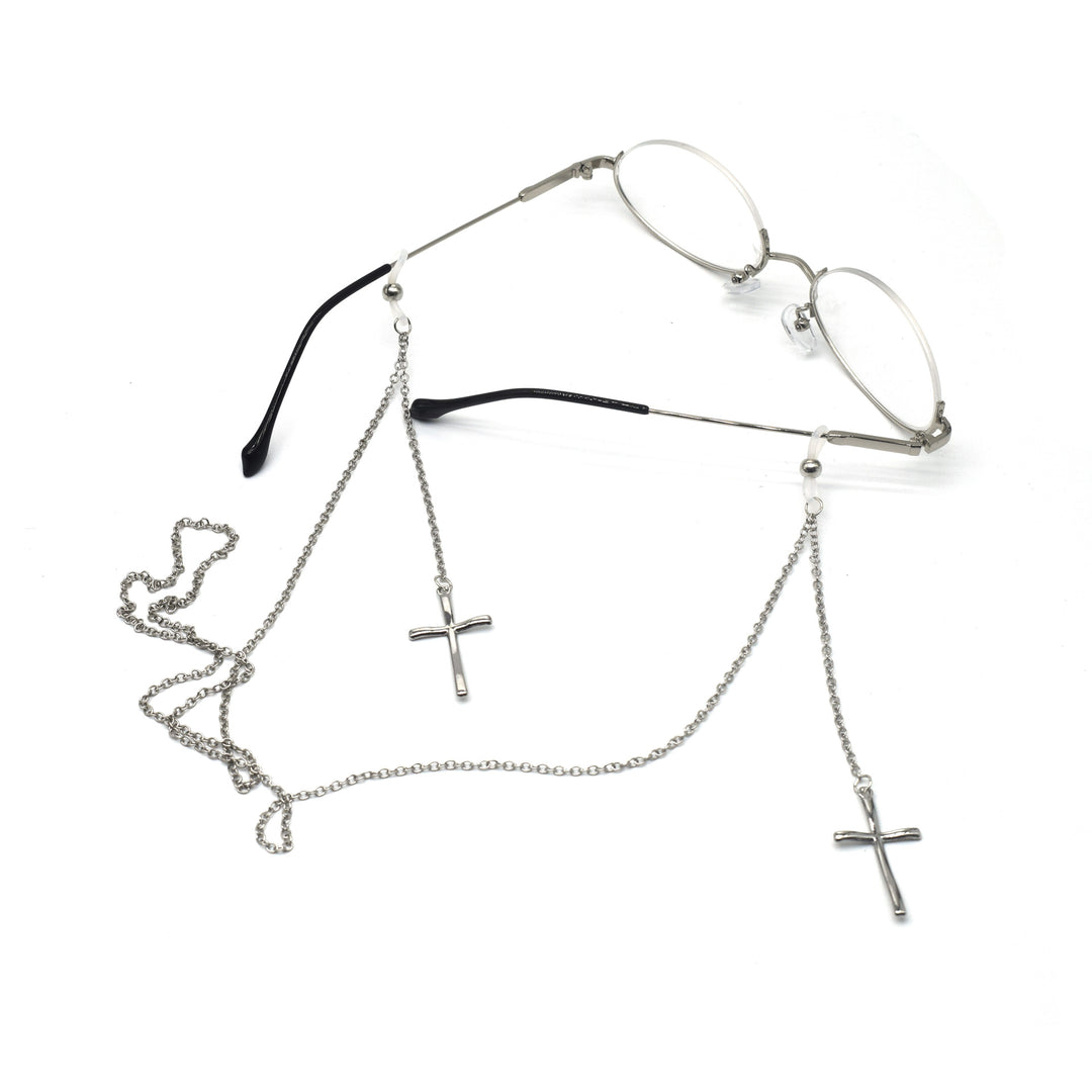 Eleganter Kreuz-Design Ketten-Brillenhalter Karnz