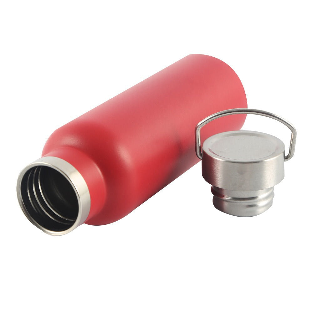 Damen hochwertige Thermosflasche mit praktischem Tragegriff Karnz