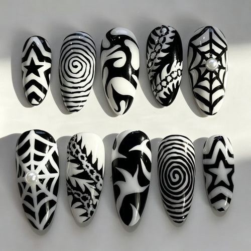 Künstlerisches manuelles Acryl-Nagelset