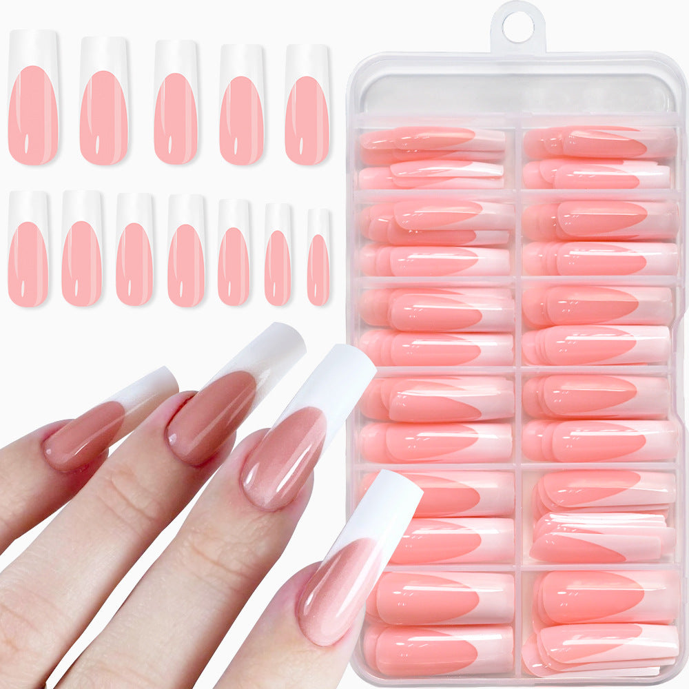 Premium French Tip Press-On Nail Kit Karnz