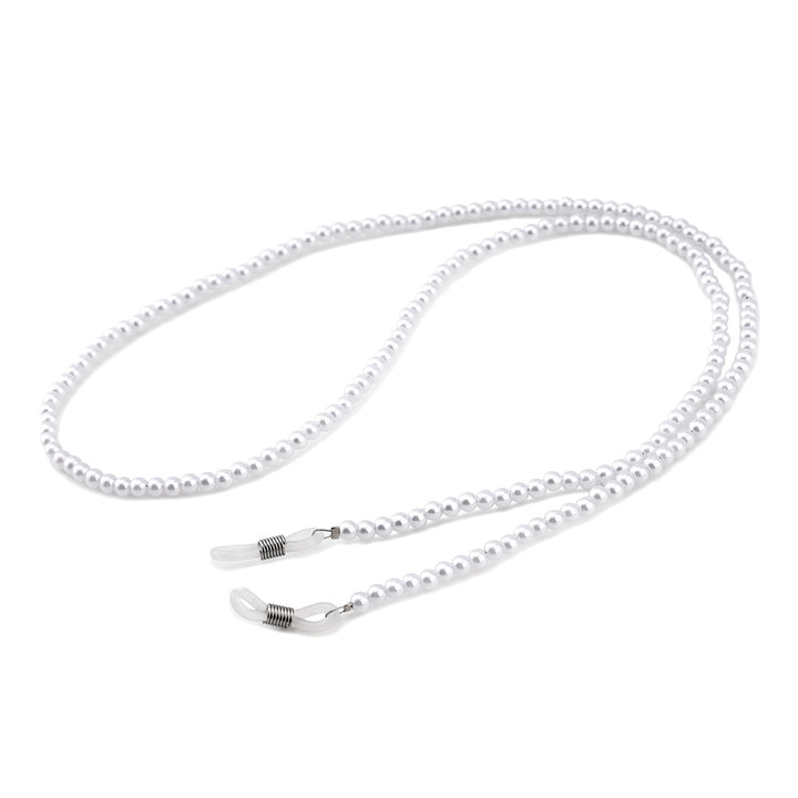 Perlmuttfarbener Brillenhalter Kette Karnz