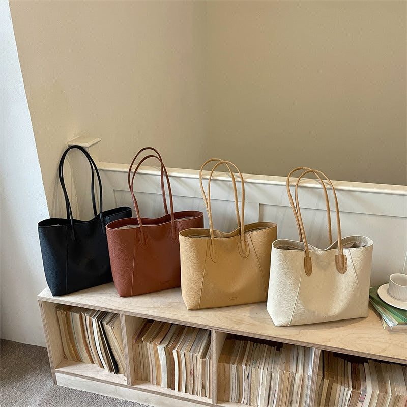 Moderner Minimalistischer Leder Tote