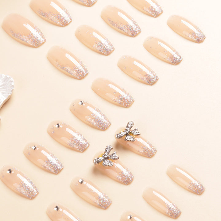 Glitzernde Press-On Nail Tips Karnz