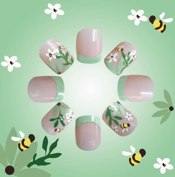 Blumenmuster Acryl-Nagelkunst-Verstärkungen Karnz