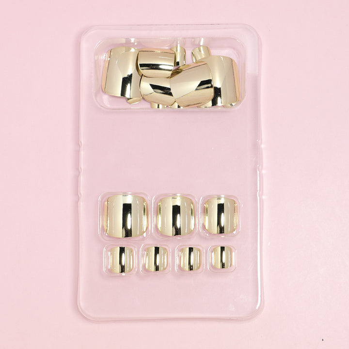 Premium Glänzendes Press-On Nagelset Karnz