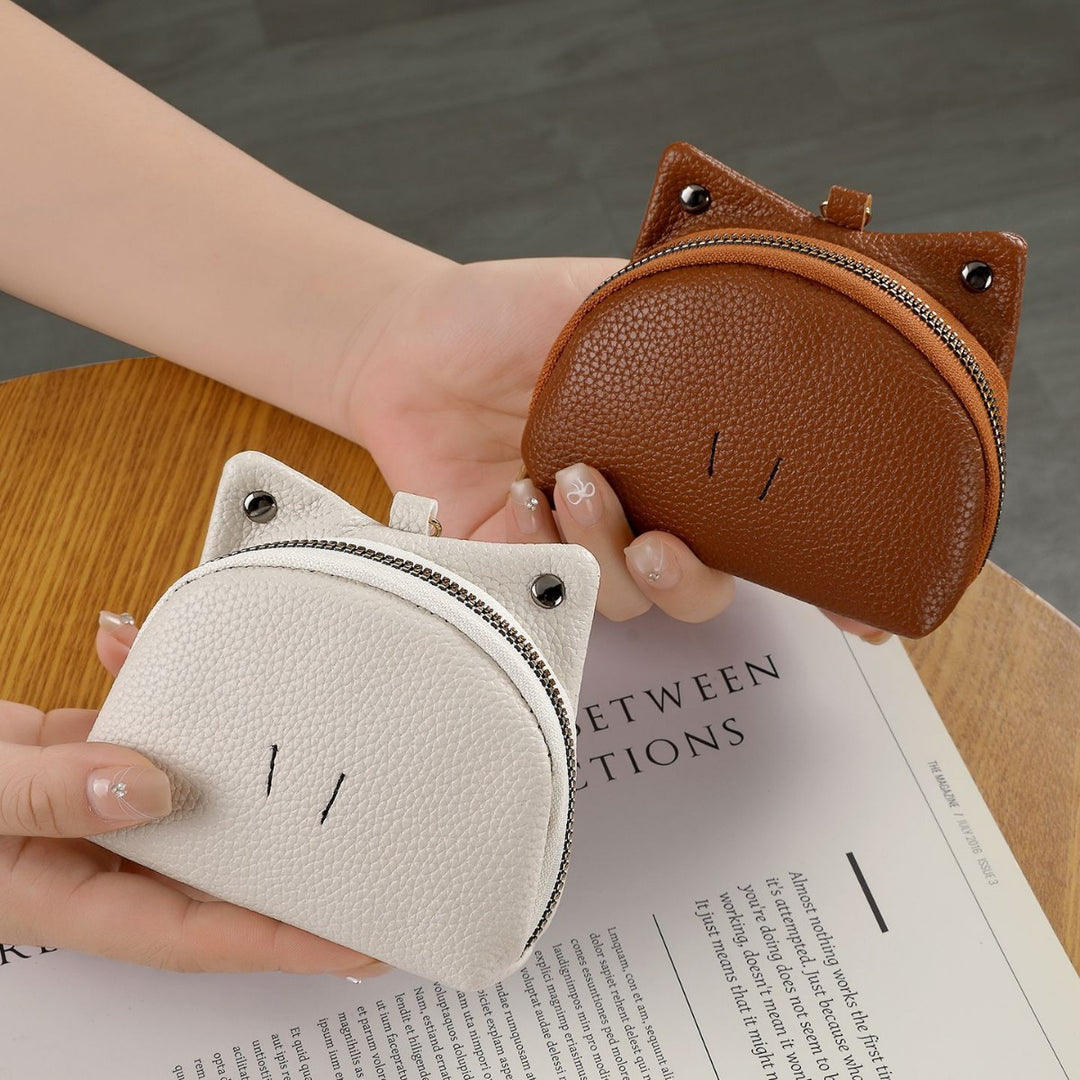 Niedliche Katzenohr-Münztasche