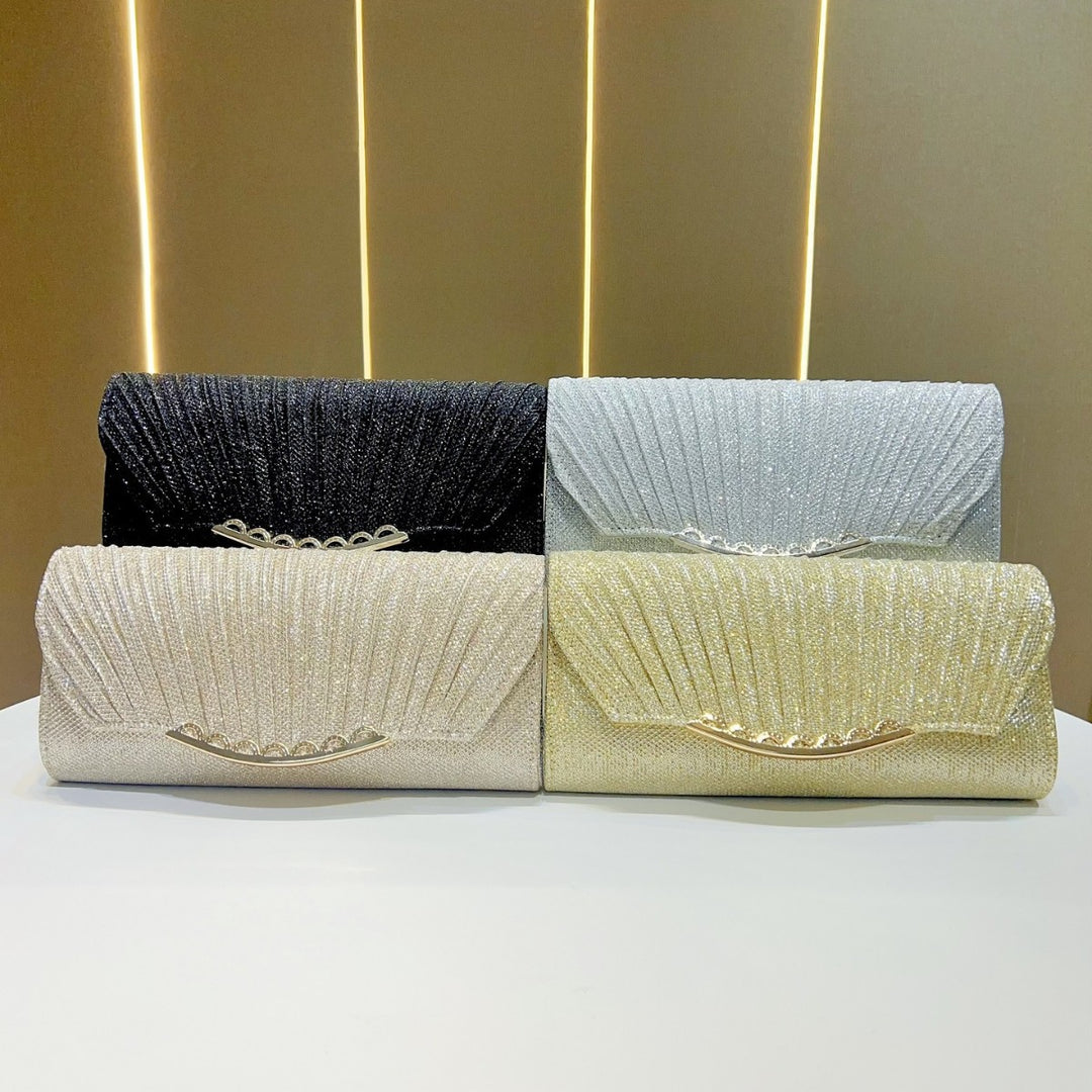 Texturierte Abend-Clutch