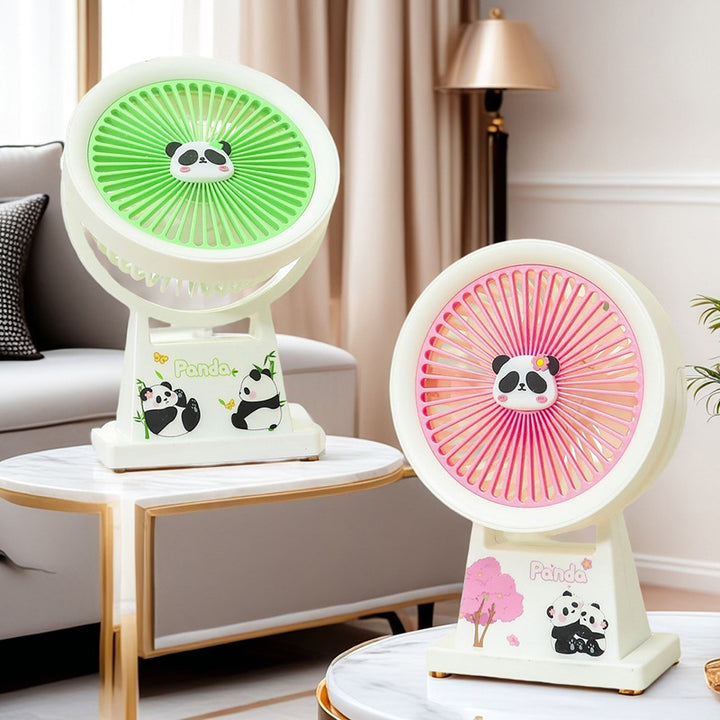 Damen Tragbarer Mini-Ventilator mit süßem Pandamotiv Karnz