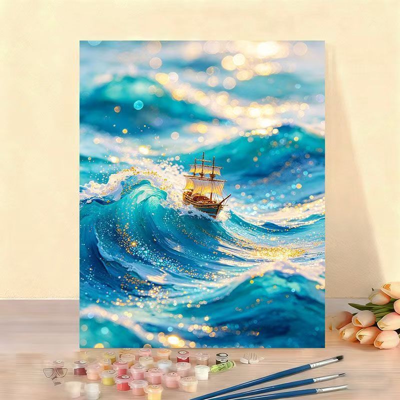 DIY Ocean Wave Malset Karnz