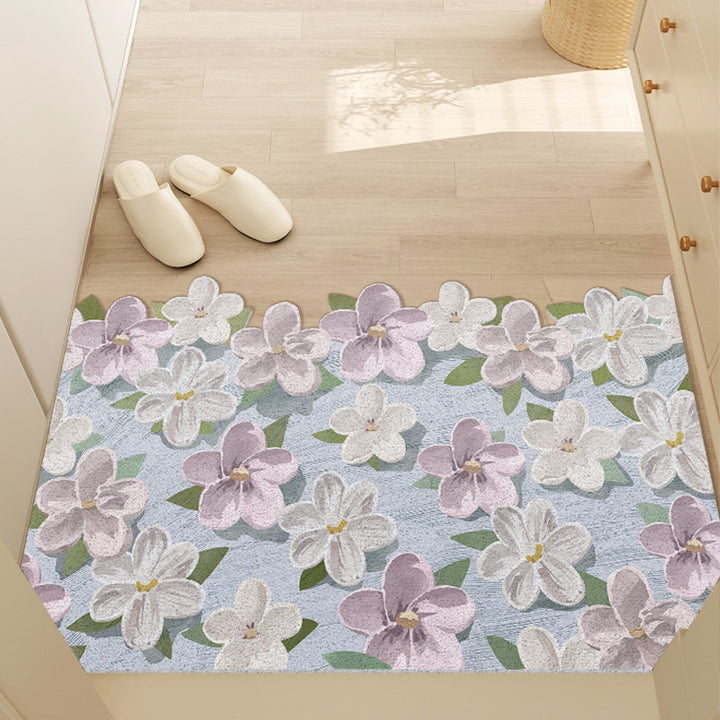 Blumenmuster rutschfeste Bodenschoner