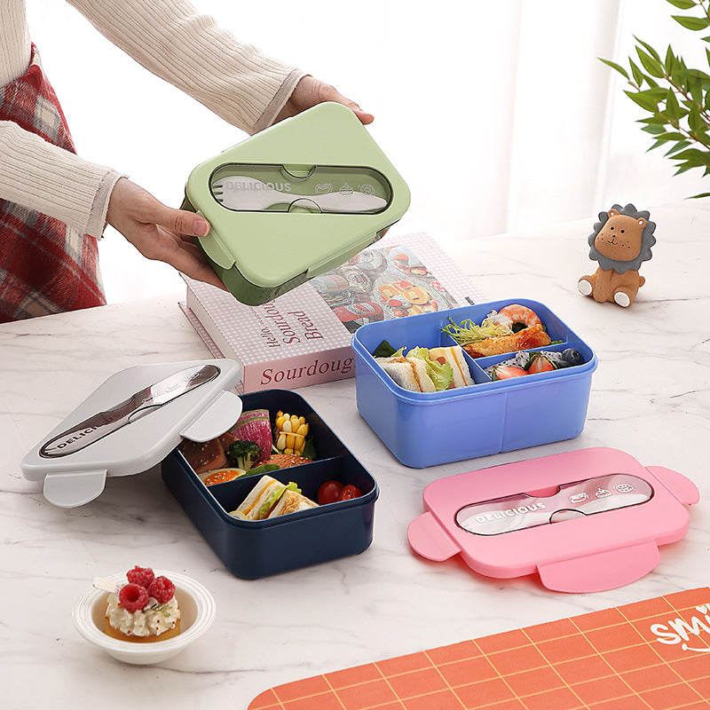 Mehrfachfach-Bento-Box zur Lebensmittelaufbewahrung mit luftdichtem Deckel