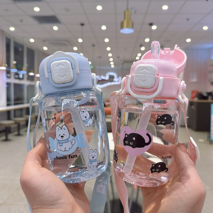 Damen Kreative Trinkflasche mit ergonomischem Deckel Karnz