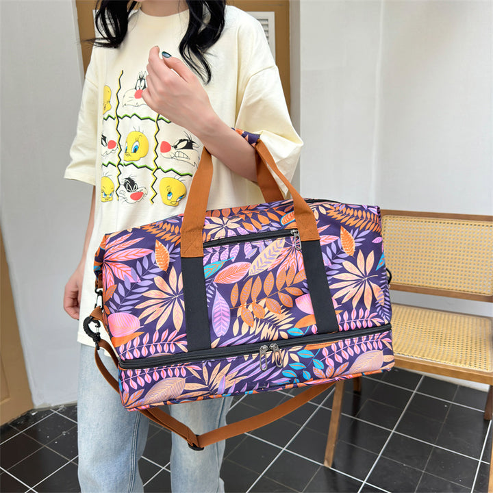 Blumige Reis-Dufflebag