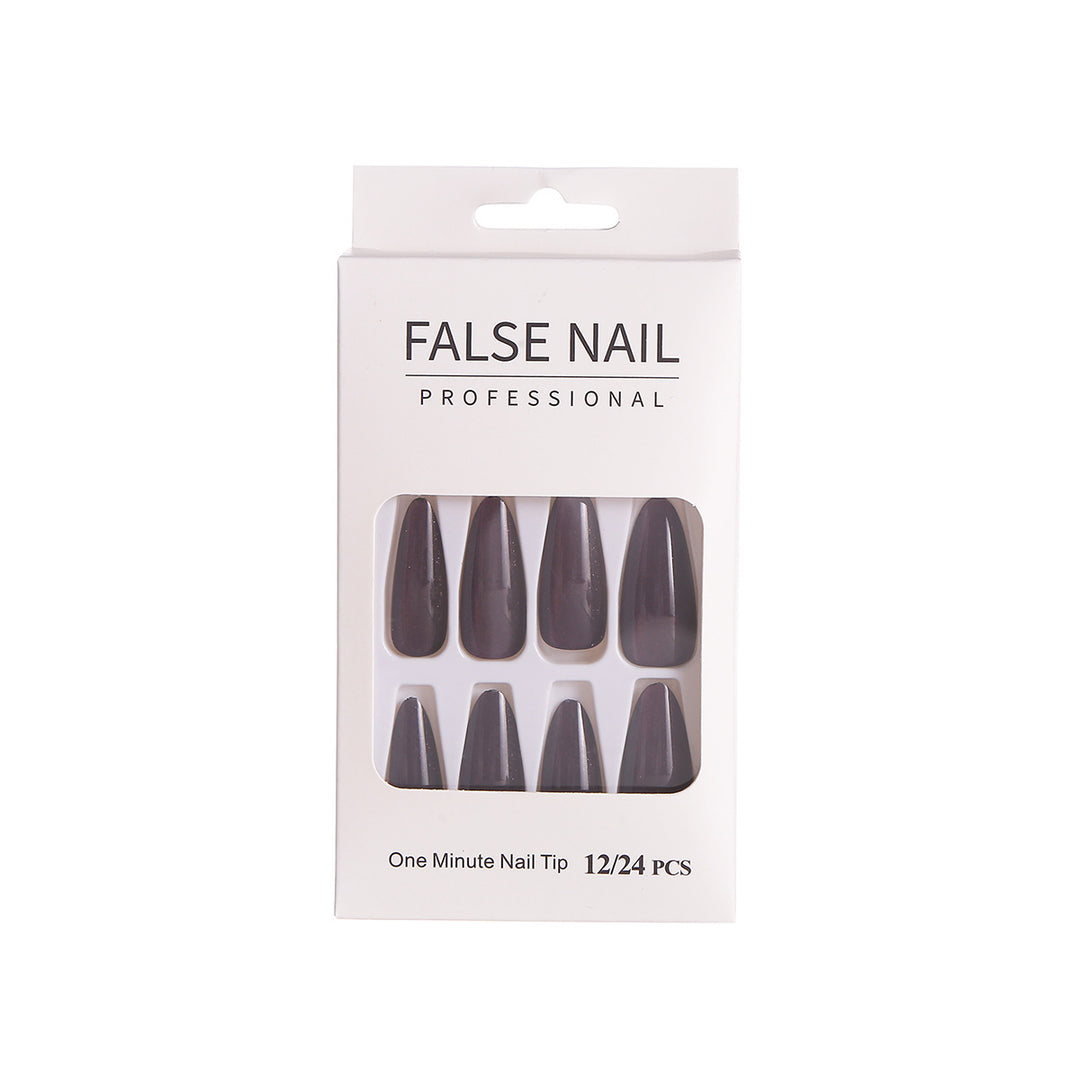 Premium Stiletto Press-On Nail Set mit reflektierendem Finish Karnz