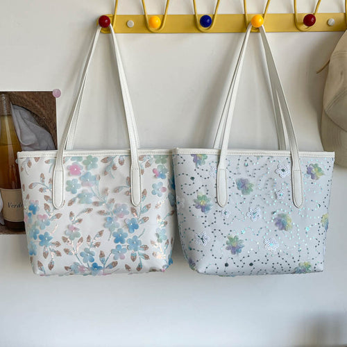 WoFloral Bestickte Tote Bag Karnz