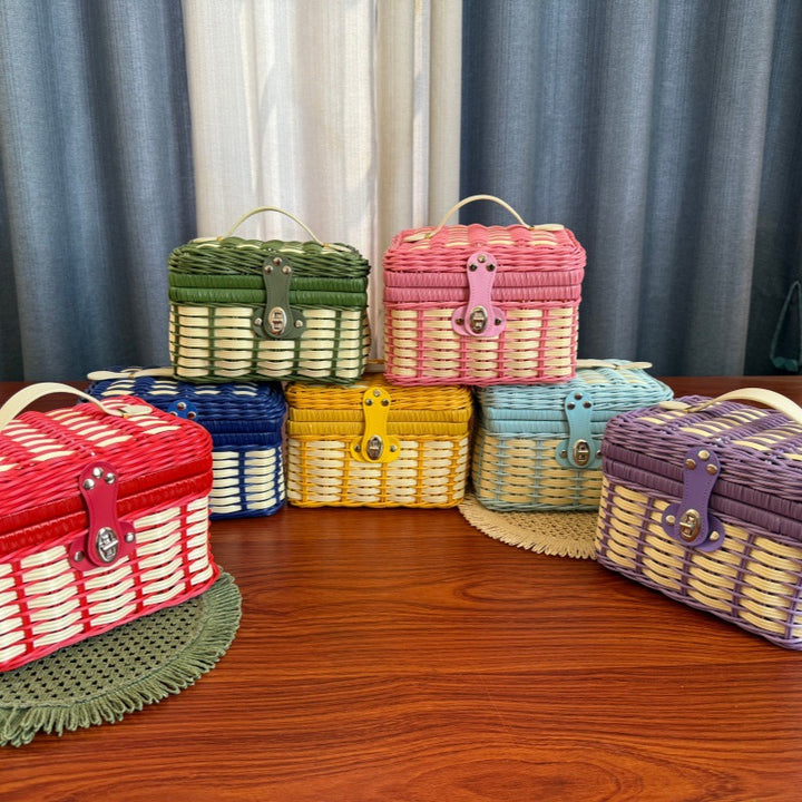 Vintage Picknick Aufbewahrungskorb Karnz