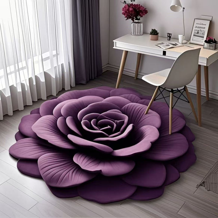 Blumenmuster Badematte