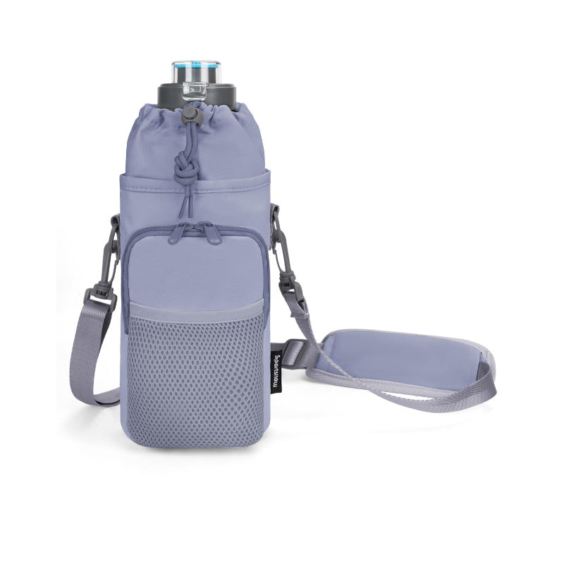 Unisex Wasserflasche mit tragbarem Netzbeutel Karnz