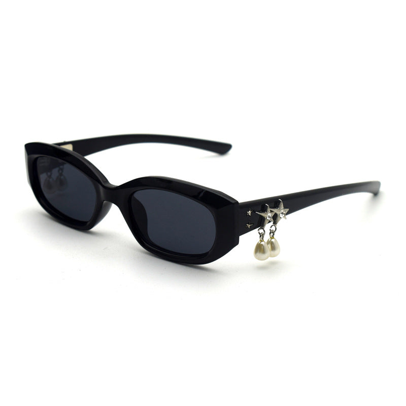 Trendy Cat-Eye Sonnenbrille mit adorabler Teddy-Bären-Akzent Karnz