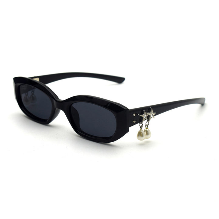 Trendy Cat-Eye Sonnenbrille mit adorabler Teddy-Bären-Akzent Karnz