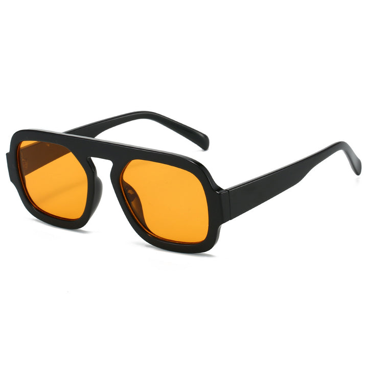 Oversized geometrische Linsen Sonnenbrille Karnz