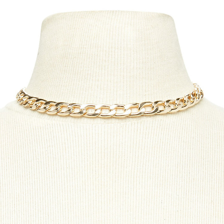 Statement Link Chain Necklace Karnz