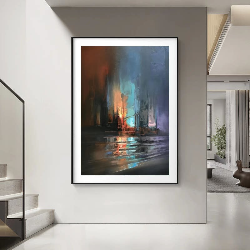Abstrakte impressionistische Leinwand Wandkunst
