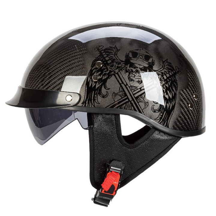 Grafisches Sicherheits-Schädel-Design Motorradhelm Karnz