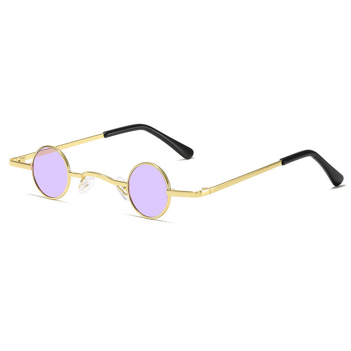 Retro-inspirierte runde Metallrahmen-Sonnenbrille Karnz