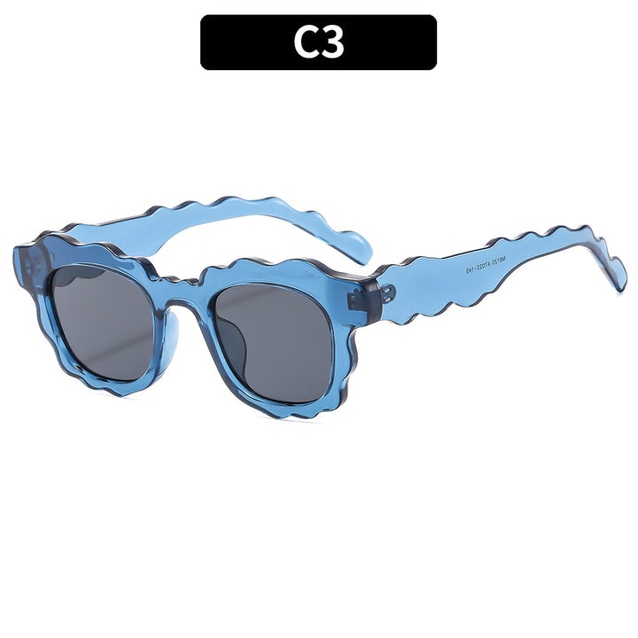 Künstlerische Wellenrahmen-Sonnenbrille