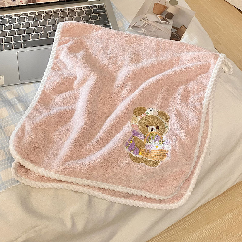 Kuscheldecke mit Niedlichem Bärenmotiv Karnz