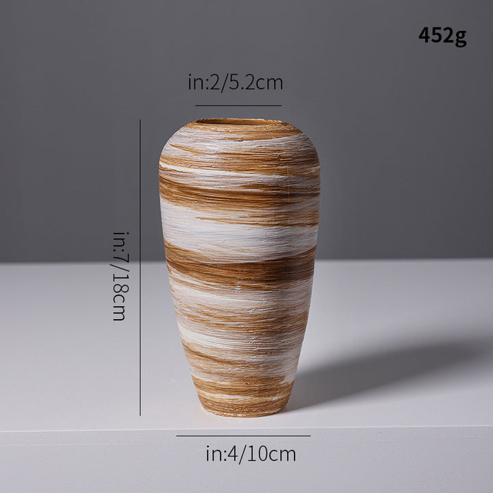 Künstlerische Spiraldesign Keramikvase Karnz