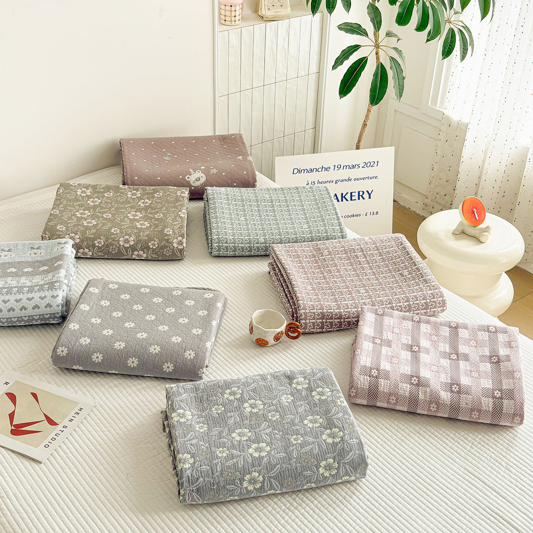 Umkehrbare gesteppt Blumendecken-Set
