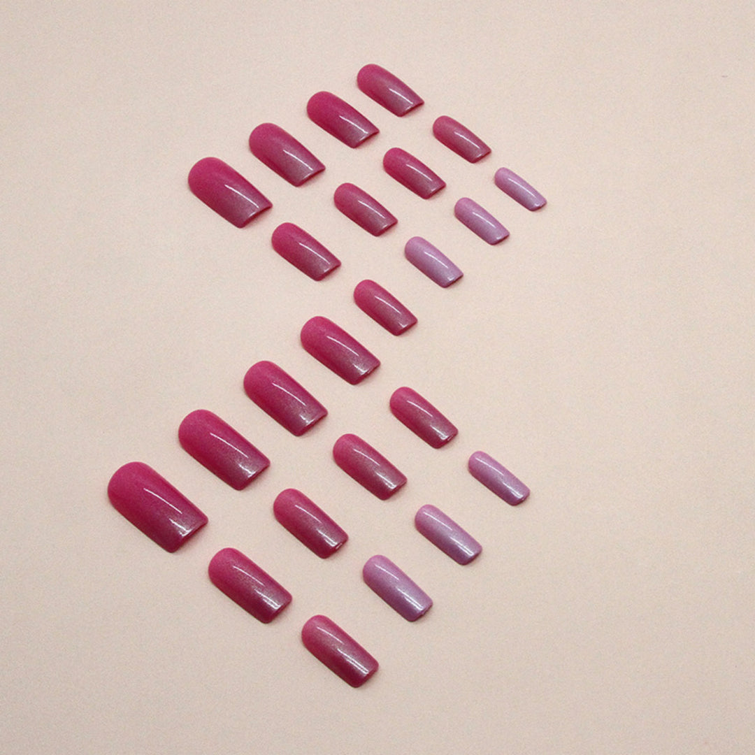 Stylische quadratische Nagelverlängerungen Karnz