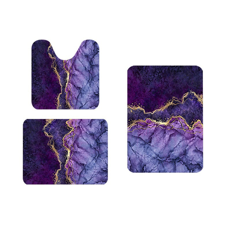 Abstract Badezimmermatte Set
