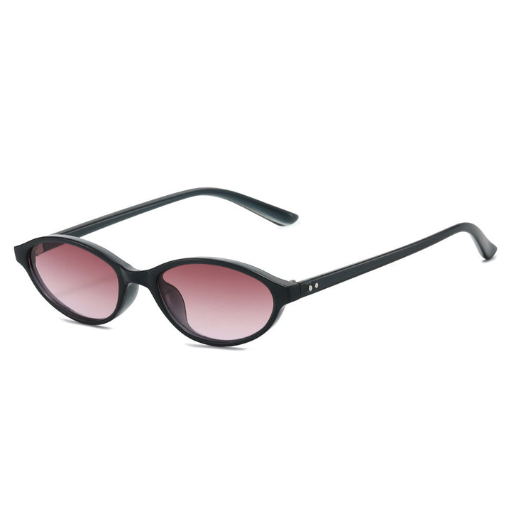 Chic Vintage-inspirierte ovale Sonnenbrille Karnz