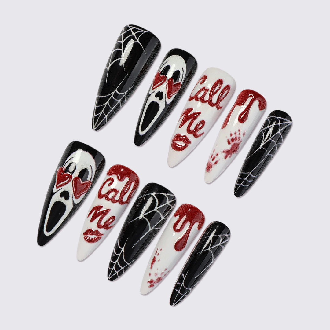 Kreatives Halloween Kunstnagelset Karnz