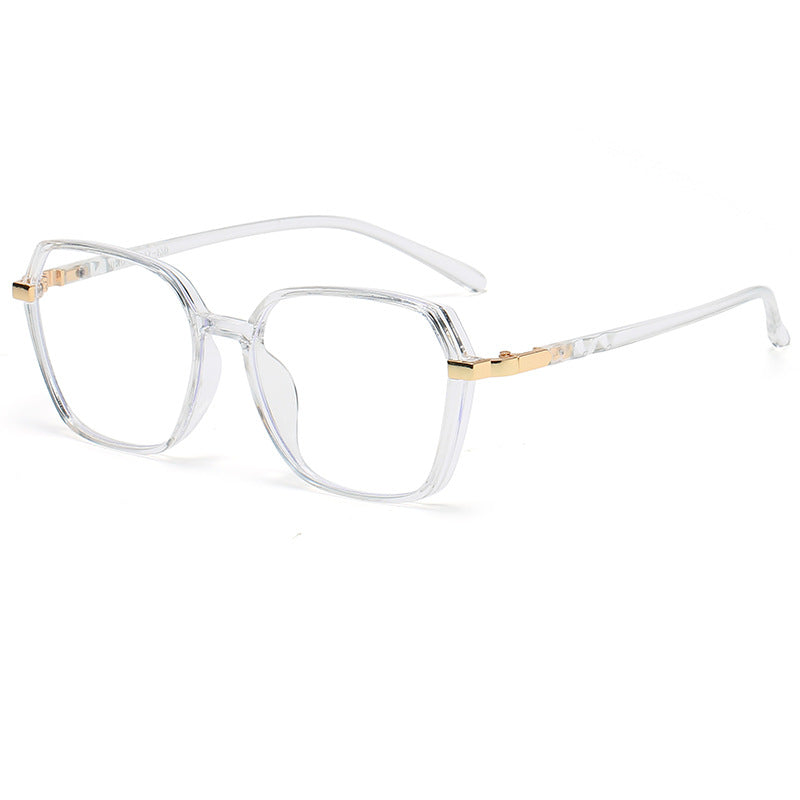 Damen modische quadratische Lesebrille mit goldenen Akzenten Karnz