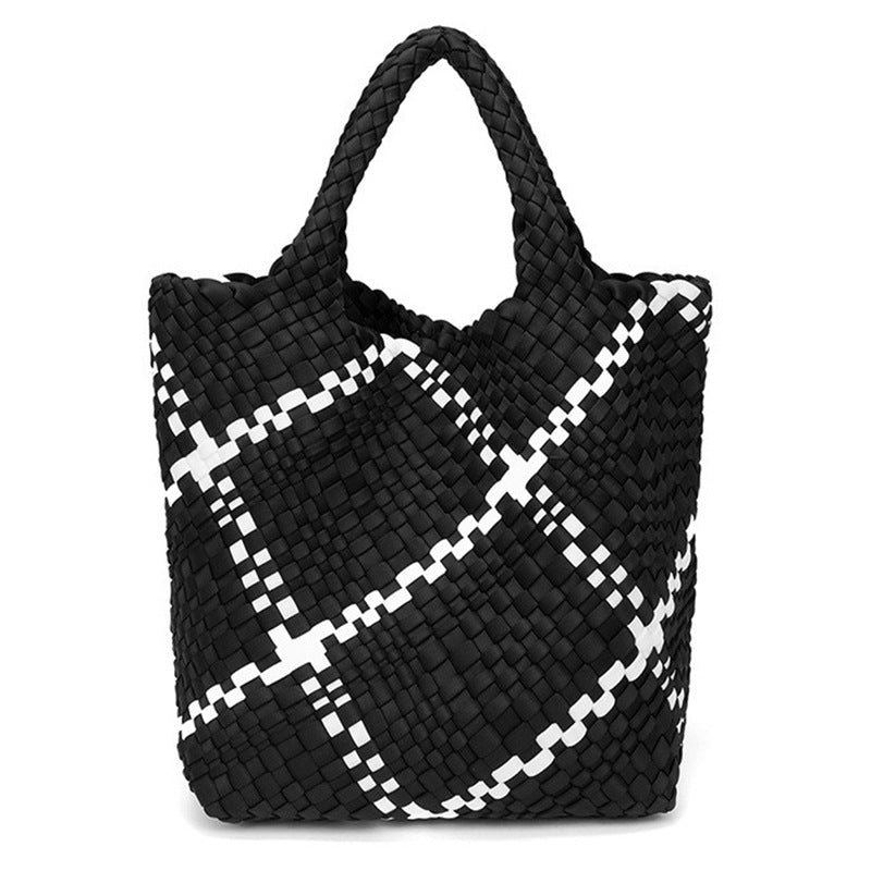 Geflochtene Handtasche mit Abnehmbarer Clutch Karnz