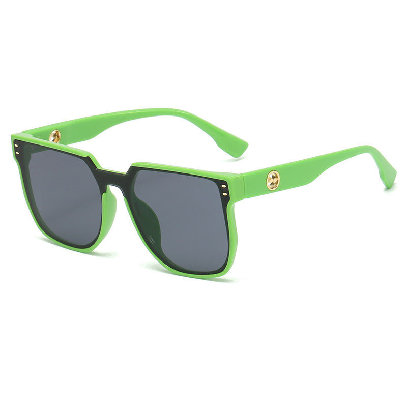 Damen auffällige Sonnenbrille mit markantem geometrischem Rahmen Karnz