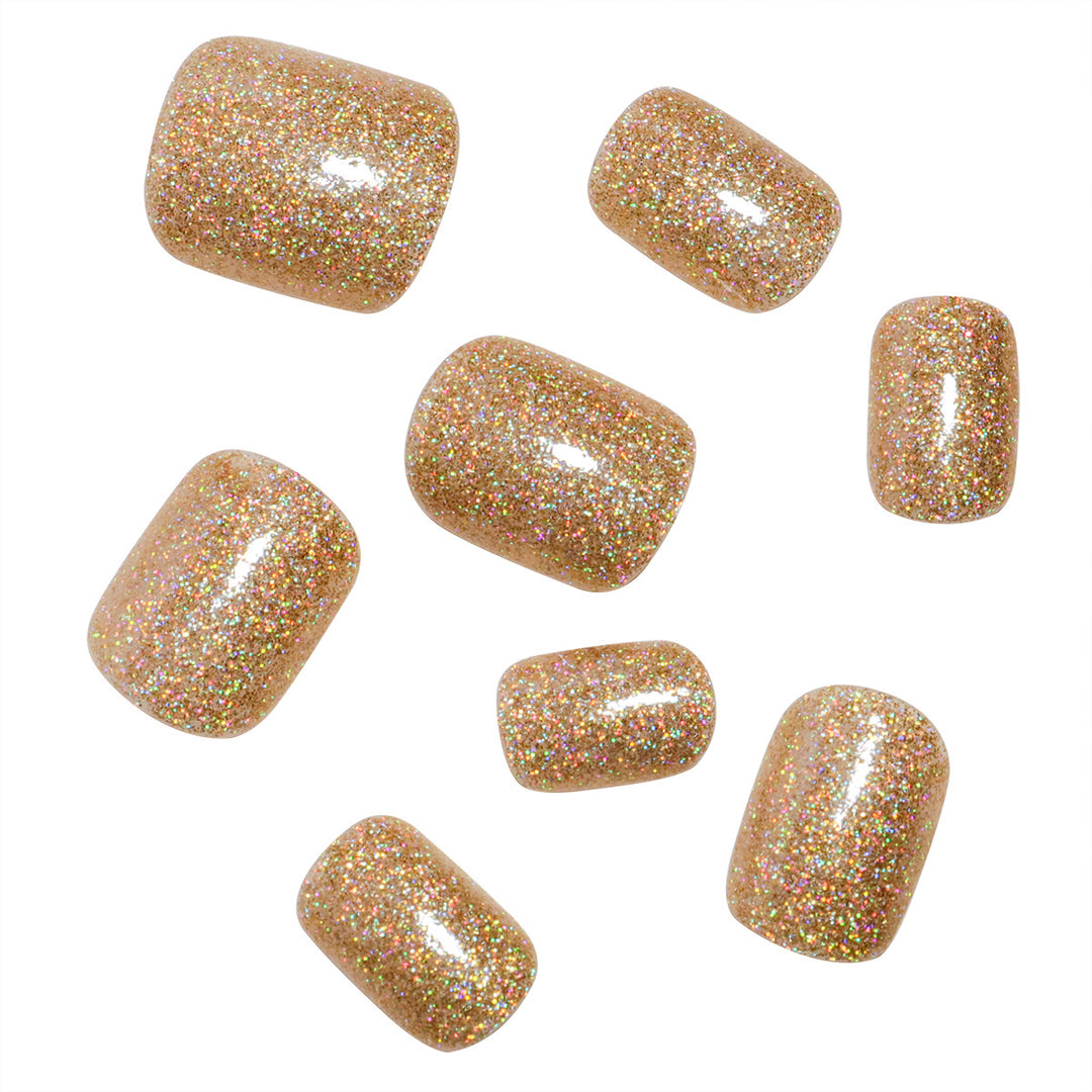Glitzerndes Press-On Nagelset Karnz