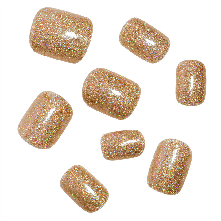 Glitzerndes Press-On Nagelset Karnz