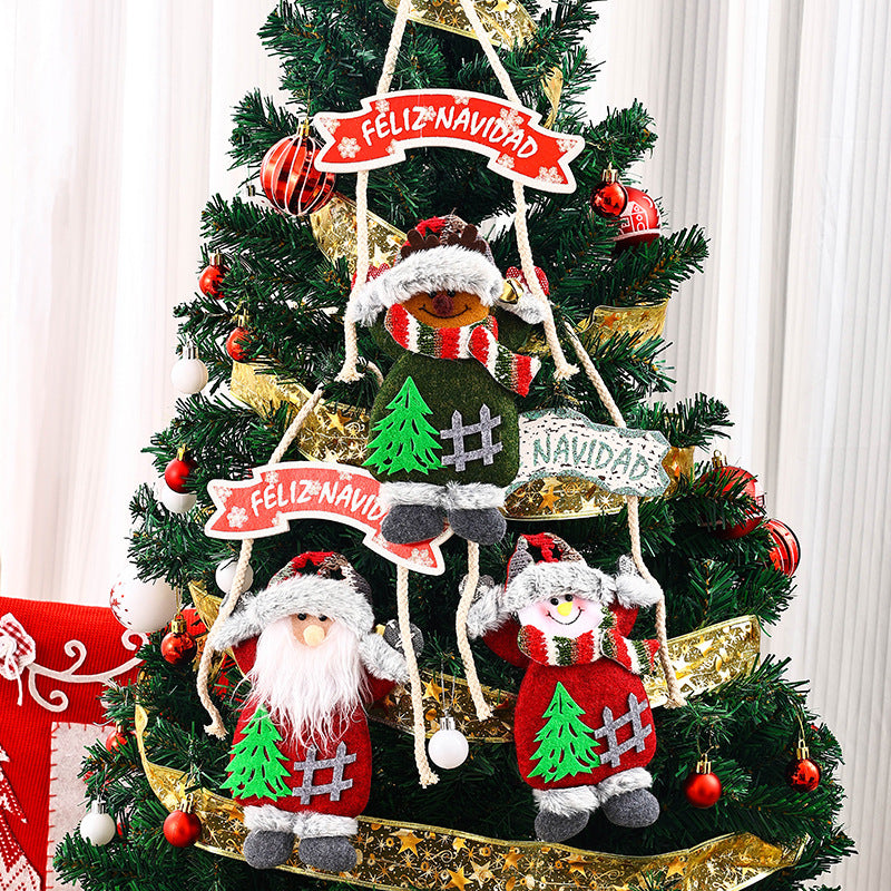 Deckendekoration mit Weihnachtsmann-Motiv Karnz
