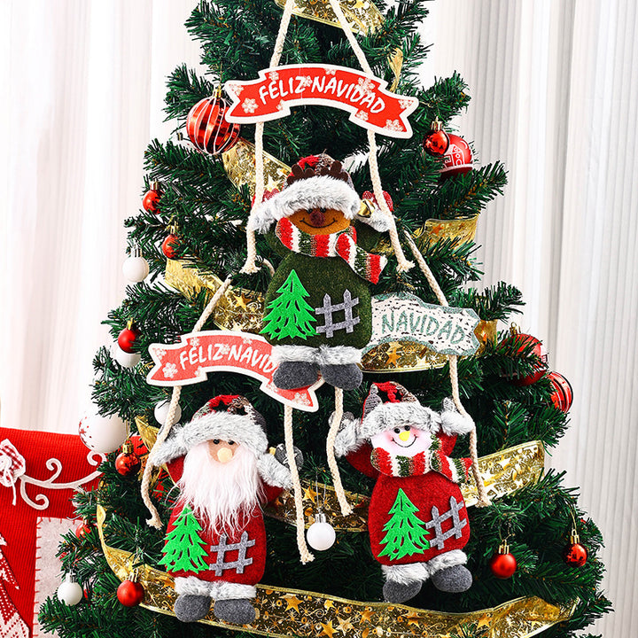 Deckendekoration mit Weihnachtsmann-Motiv Karnz
