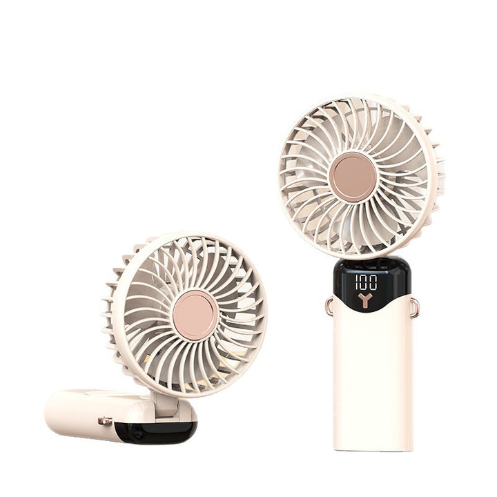 Tragbarer Mini Handventilator mit Digitalanzeige Karnz
