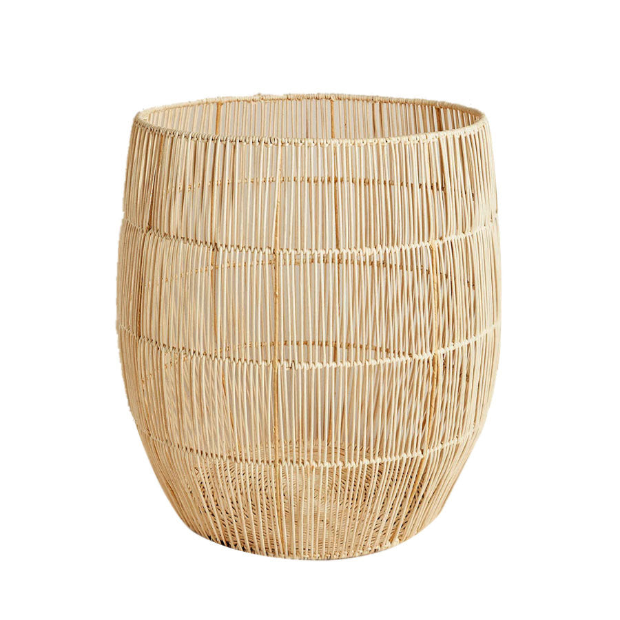 Handgefertigter Aufbewahrungskorb aus Rattan Karnz
