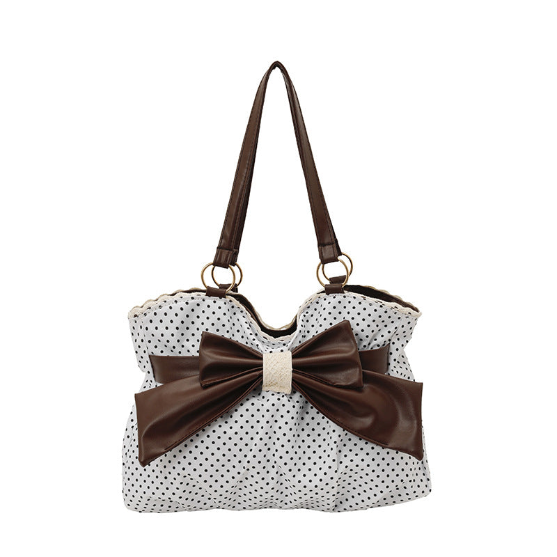 WoBow-Verzierte Pünktchen-Handtasche Karnz