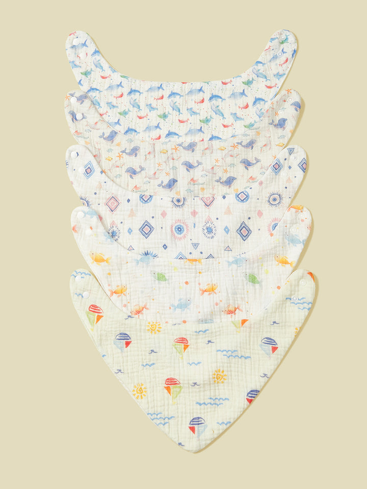 Weiche Musselin Baby Bandana Lätzchen Set Karnz